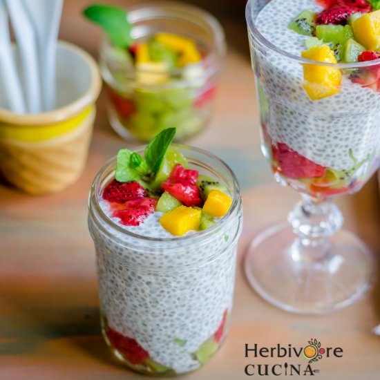 Tropical Chia Pudding - Recipe photo by Herbivore Cucina