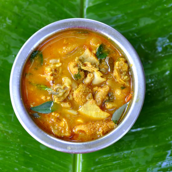 Aattu Kudal Kulambu - Recipe photo by JeeviKitchen