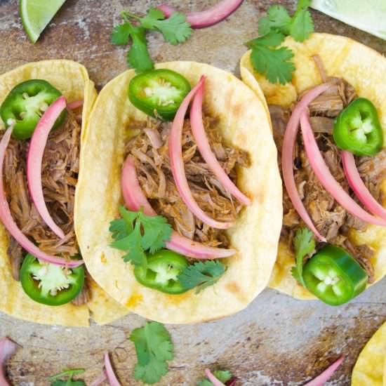 Pressure Cooker Beef Barbacoa Tacos - Recipe photo by tiffanybendayan