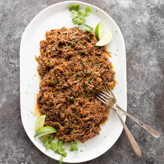 Slow Cooker Mexican Shredded Beef - Recipe photo by foxandbriar