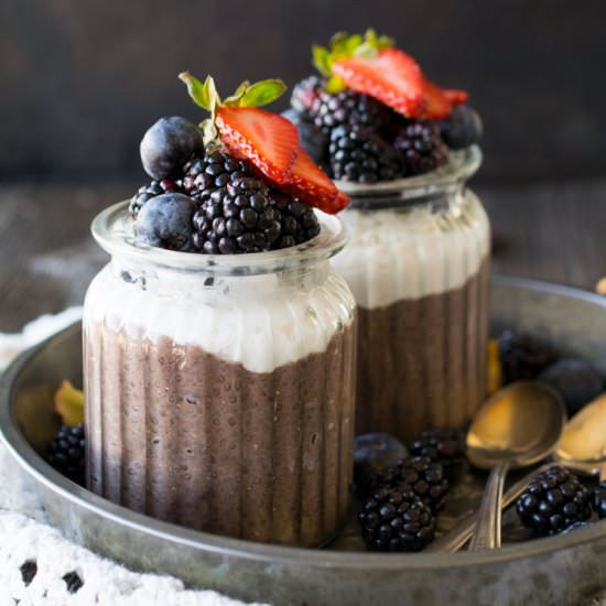 Acai Chia Pudding Parfait - Recipe photo by Raw Revive