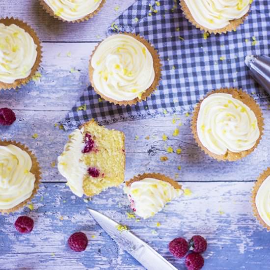 Raspberry & Lemon Spring Muffins - Recipe photo by Properfoodie