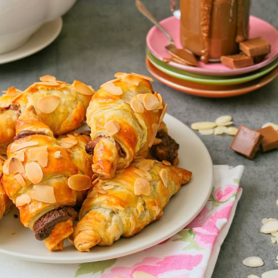 Mini Chocolate & Almond Croissants - Recipe photo by vanillafrost4