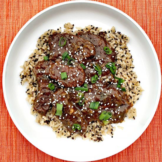 Mongolian Beef with Quinoa - Recipe photo by stay_snatched