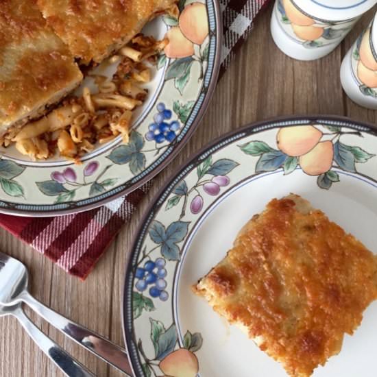 Vegan Pasticcio - Recipe photo by Mia Kouppa