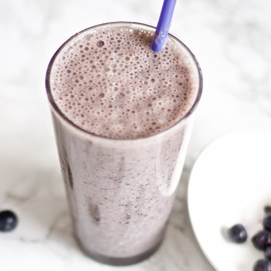 Healthy Blueberry Milkshake - Recipe photo by northsouthblonde