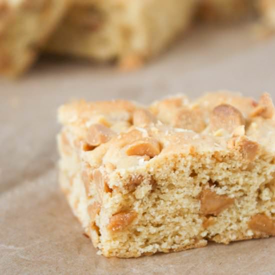 Peanut Butter Blondies - Recipe photo by pipercooks
