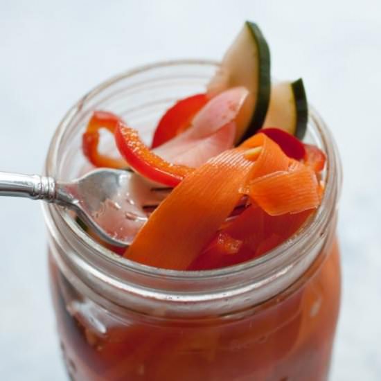 Pickle Juice Veggies - Recipe photo by Macheesmo