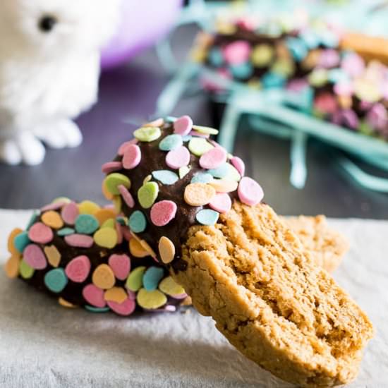 Chocolate Almond-Vanilla Biscotti - Recipe photo by loveinmyoven