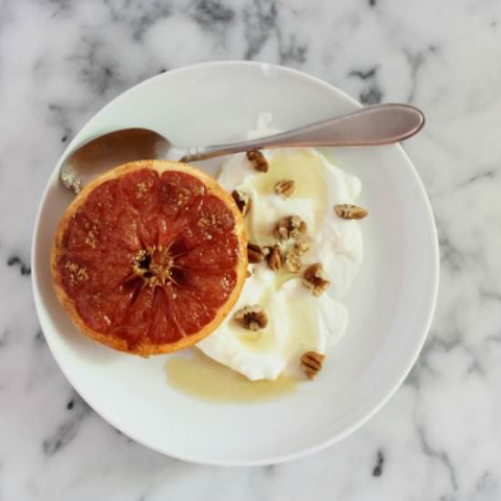 Broiled Grapefruit - Recipe photo by twoplacesatonce