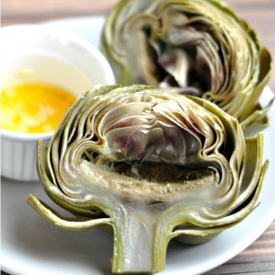 Instant Pot Artichokes - Recipe photo by happymothering
