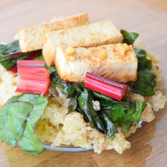 Coconut Quinoa with Spicy Tofu - Recipe photo by earthpoweredfamily