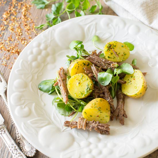 Leftover Brisket Salad - Recipe photo by muttandchops
