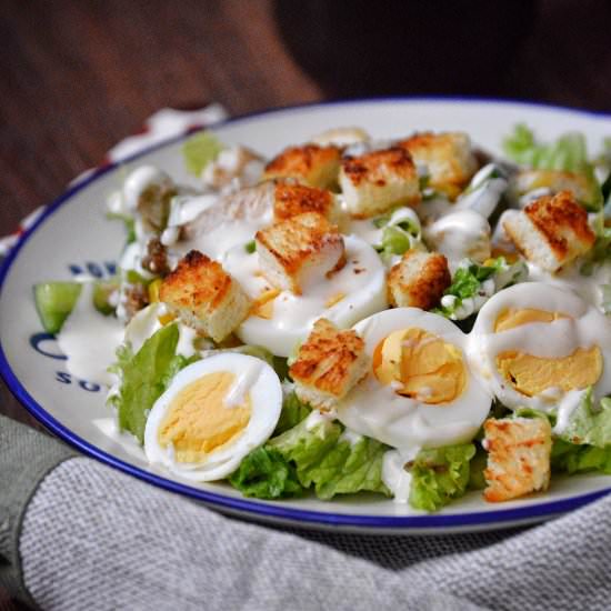 Chicken Caesar Salad - Recipe photo by Savory and Sweet Food