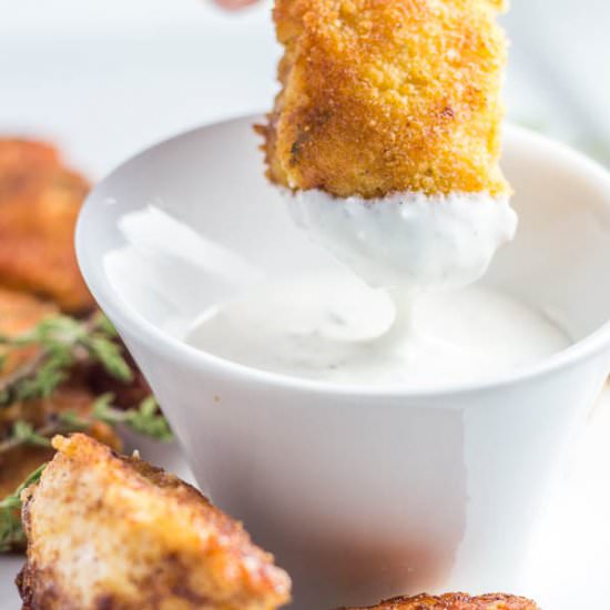 Easy Homemade Chicken Strips - Recipe photo by catzinthekitchen