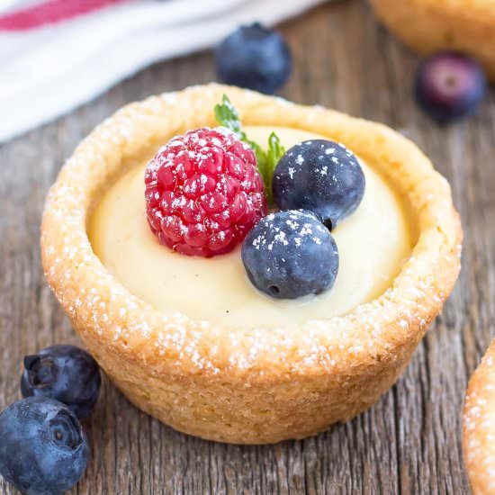 Vanilla Custard Cookie Cups - Recipe photo by Livforcake
