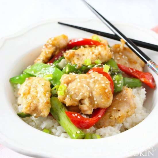 SPRING STIR FRY WITH DOROT - Recipe photo by amandascookin