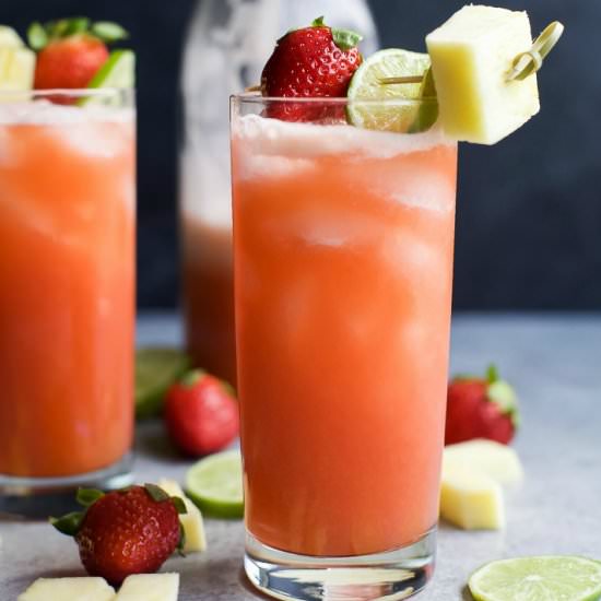 Pineapple Strawberry Agua Fresca - Recipe photo by joyfulhealthyeats