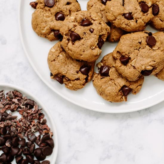 Chocolate Chip Cocao Nib Cookies - Recipe photo by nourishedbynutrition