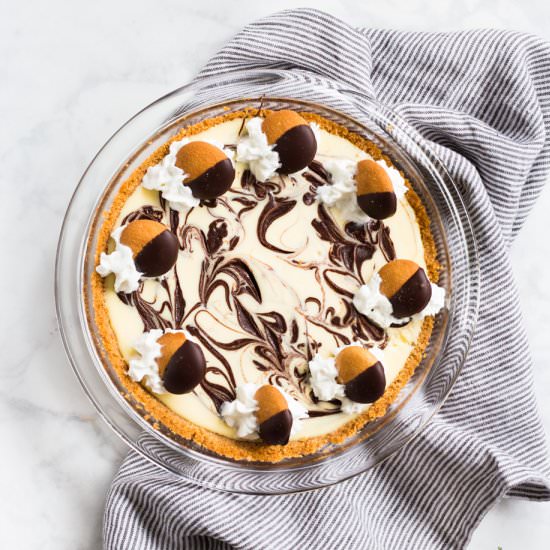 Chocolate Marble Cheesecake Pie - Recipe photo by If You Give A Blonde A Kitchen