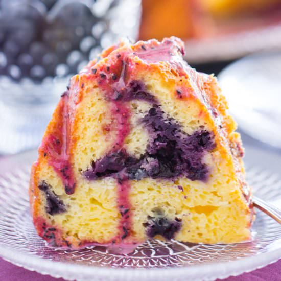 Blueberry Bundt Cake - Recipe photo by thegoldlininggirl