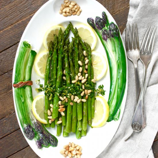 Roasted Asparagus with Gremolata - Recipe photo by marilenaskitchen