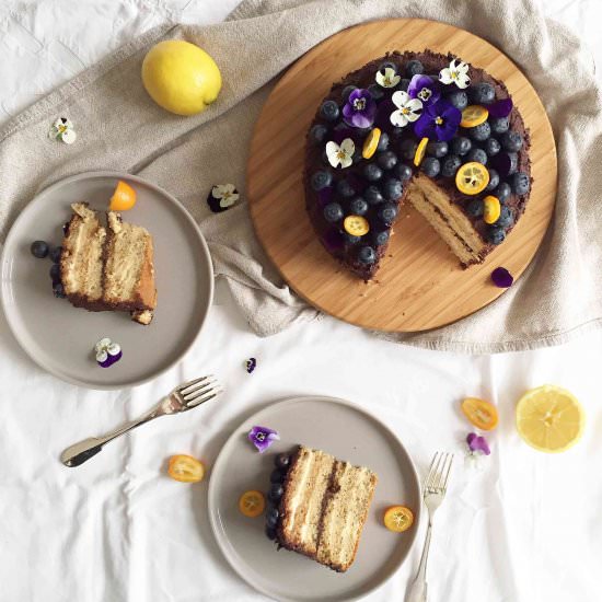 Lemon and Chocolate Layer Cake - Recipe photo by sistersjunction