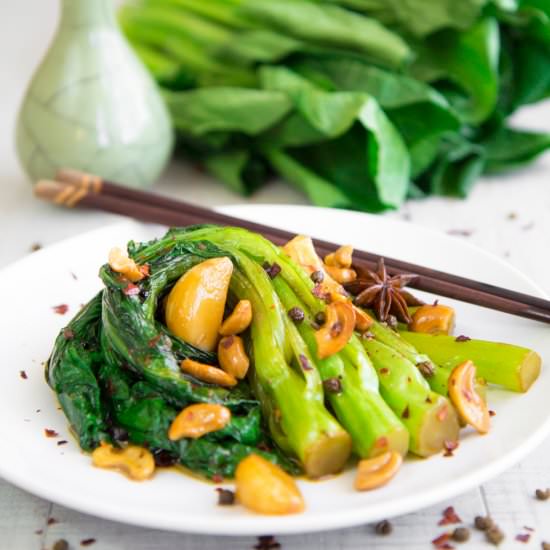 Gai Lan (Chinese Broccoli) Stir Fry - Recipe photo by Philosokitchen