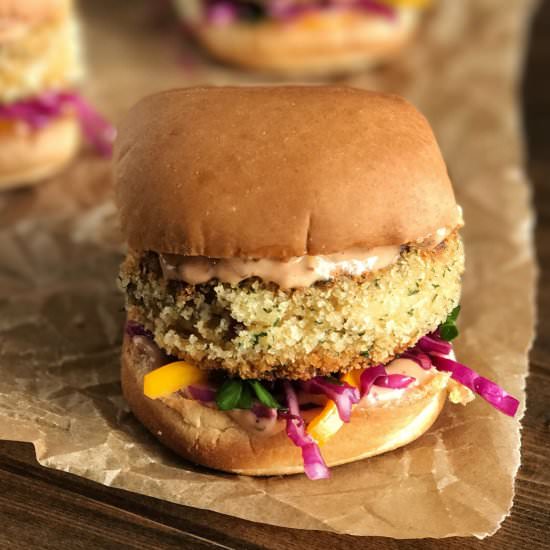 Cajun Cod Fish Cake Sliders - Recipe photo by fleurdelectable