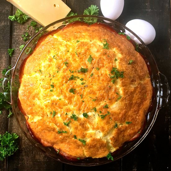 Canadian Bacon and Brie Quiche - Recipe photo by Grits and Pinecones