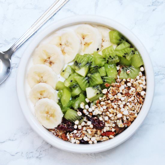 Healthy Breakfast Bowl - Recipe photo by AlwaysHungryVegan