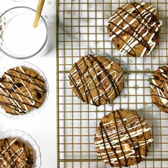 Raspberry White Chocolate Cookies - Recipe photo by Baked Ambrosia