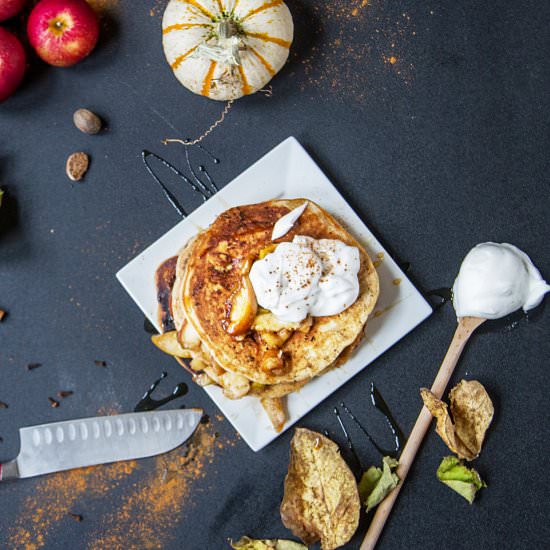 Apple Pie Pancakes - Recipe photo by seitanbeatsyourmeat