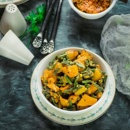 Choli Bateka Shaak - Recipe photo by Binjals VEG Kitchen