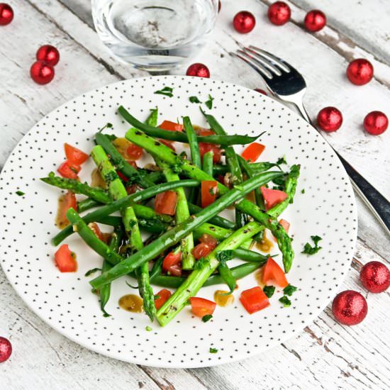 Asparagus and green bean salad - Recipe photo by Culinaire bagage