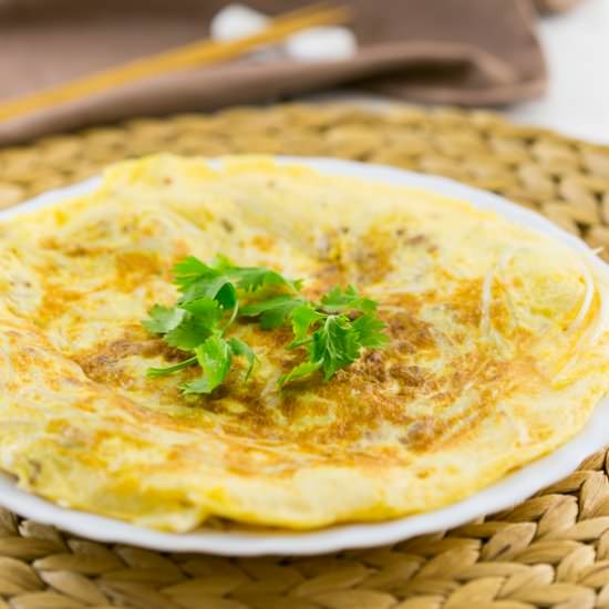 Pork & Bean Sprout Omelette - Recipe photo by christinesrecipes