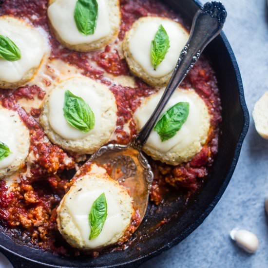 Cauliflower Caprese Skillet - Recipe photo by foodfaithfitness