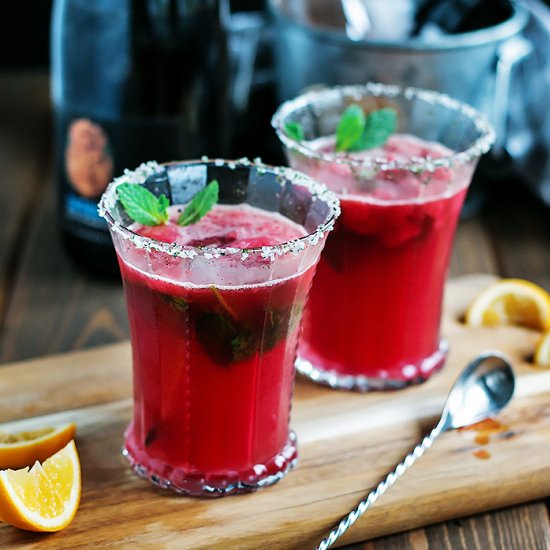 Blood Orange Sparkling Margarita - Recipe photo by Cooks With Cocktails