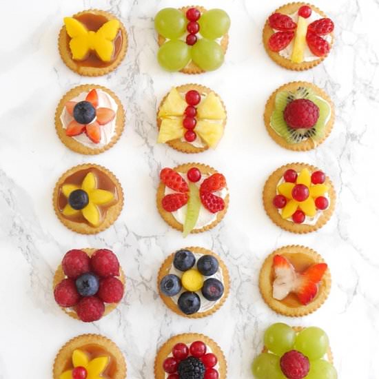 Bite-size Fruit Tarts for Spring - Recipe photo by BirdsParty