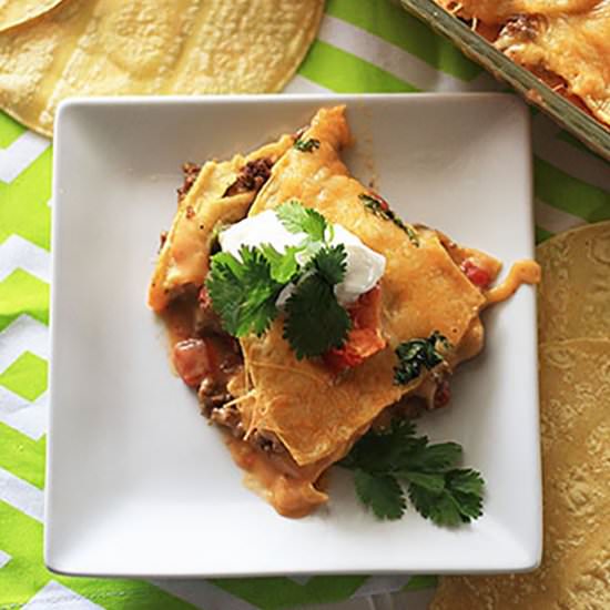 Beef Enchilada Casserole - Recipe photo by cookingupcottage
