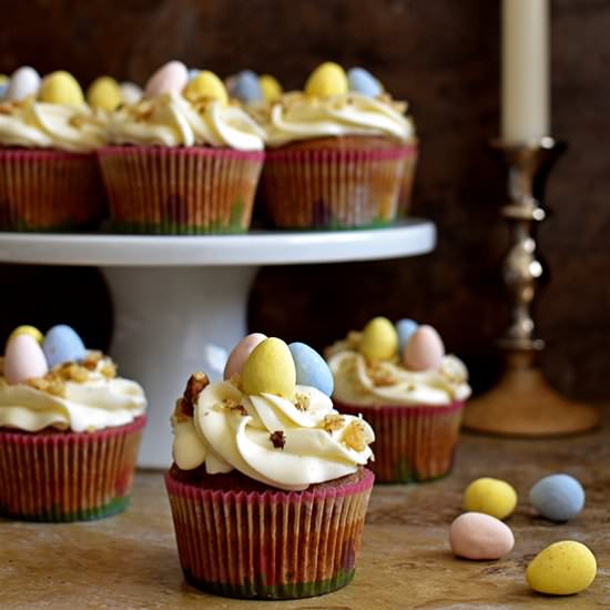 Carrot Cupcakes with Cream Cheese - Recipe photo by pepperdelight