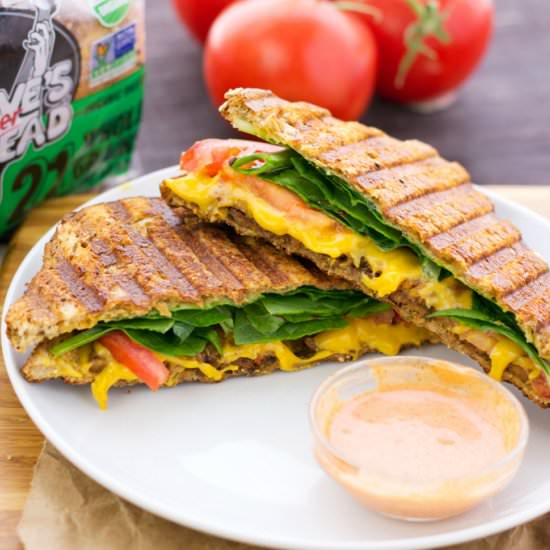 Vegan BLT Grilled Cheese Sandwich - Recipe photo by servingrealness