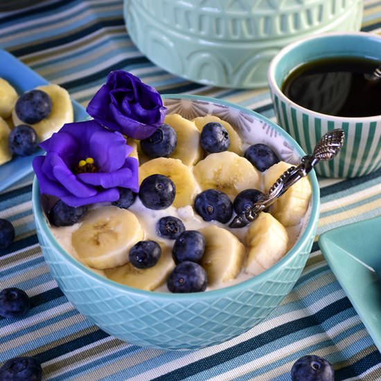 Blueberry Banana Overnight Oats - Recipe photo by Harry and Lexy