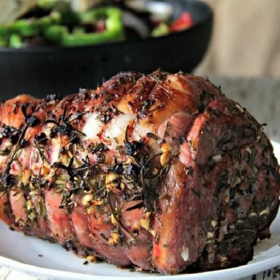 Greek Marinated Lamb - Recipe photo by CompassandFork