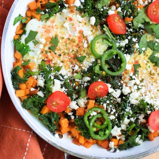 Kale & Sweet Potato Hash - Recipe photo by feelgoodfoodie1
