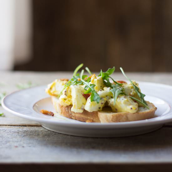 Grown-Up Egg Salad Sandwiches - Recipe photo by the_gourmet_RD