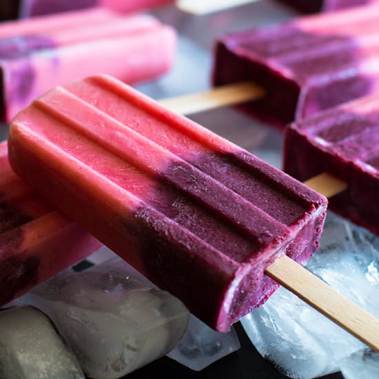 Yogurt Smoothie Popsicles - Recipe photo by BakingMischief
