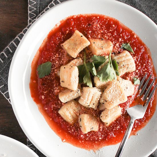Homemade Vegan Potato Gnocchi - Recipe photo by pasta-based
