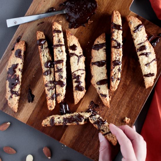 Chocolate Chip Almond Biscotti - Recipe photo by pasta-based