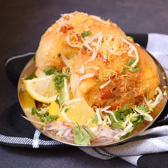 Masala Pav - Recipe photo by Savory Bites